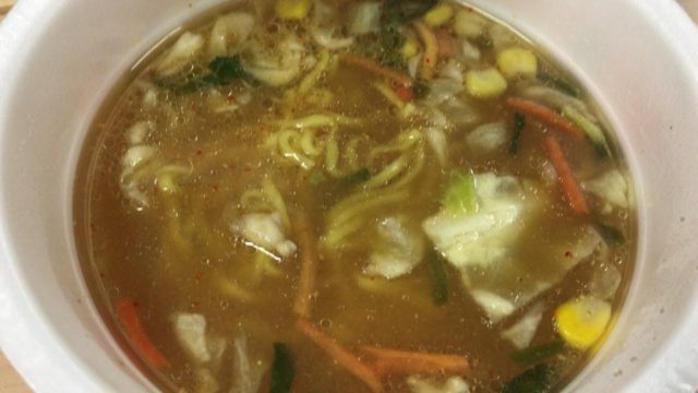 麺づくり合わせ味噌のスープ
